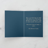 フォークシーレトロオーナメントメリー&ブライトホリデー カード (内部)