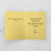 フォークシー・フォレスト・バッジャー・クロシェ考え・ソックス・オブ・ユー カード (内部)