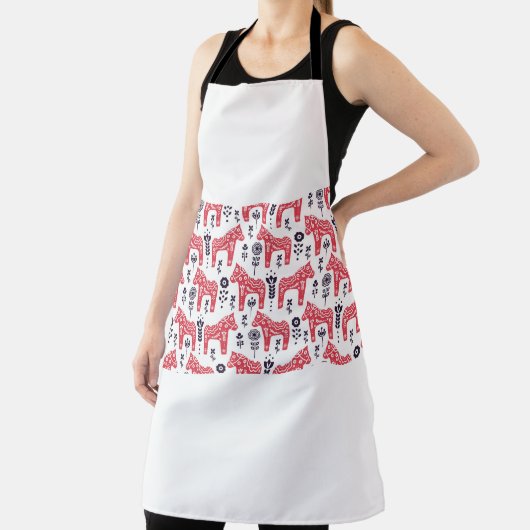 フォークスウェーデン馬フローラの継ぎ目のない模様。  エプロン (インサイチュ)