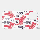 フォークスウェーデン馬フローラの継ぎ目のない模様。 Case-Mate iPhoneケース (裏面 (横))