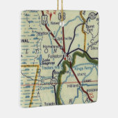 フォークストンジョージアヴィンテージの地図 セラミックオーナメント (右)