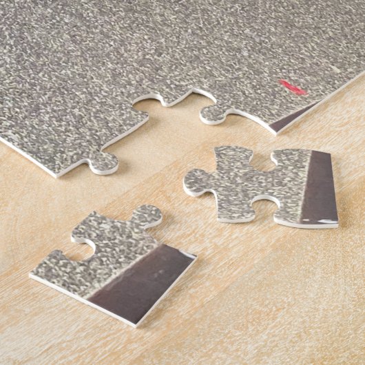 フォークストーンの劇的な空と野生の花 ジグソーパズル (側面)