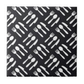 フォークスプーンナイフの柄 タイル (正面)