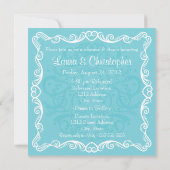 フォークスプーンナイフリハーサルディナー招待状 招待状 (裏面)