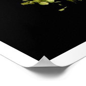 フォークス食べブラックポスターで食べ物をモダン見よう ポスター (角)