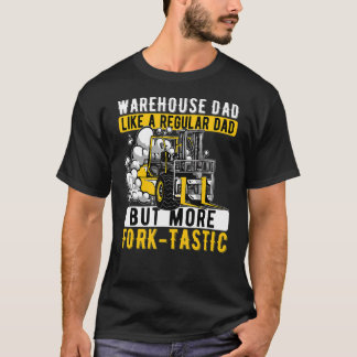 フォークタスティックパパ倉庫フォークリフトオペレーターフォークリフト Tシャツ