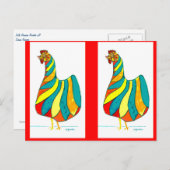 フォークダンサーヘン x2 ポストカード (正面/裏面)