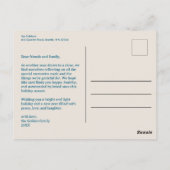 フォークツリーオブライフクリスマスホリデーカスタム ポストカード (裏面)