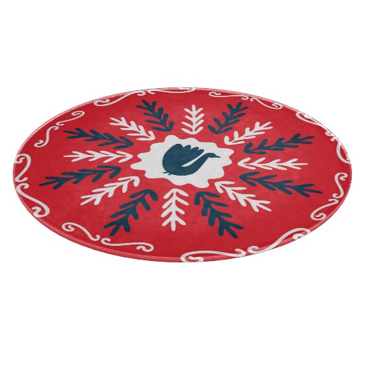 フォークドールアートクリスマスタイル カッティングボード (角)