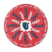 フォークドールアートクリスマスタイル カッティングボード (正面)