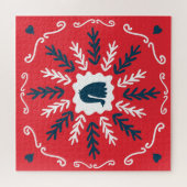 フォークドールアートクリスマスタイル ジグソーパズル (横)