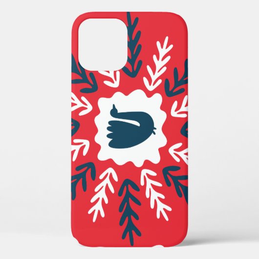 フォークドールアートクリスマスタイル Case-Mate iPhoneケース (裏面)