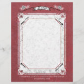 フォークナイフパインクリスマスホリデーメニューのレターヘッド (正面)