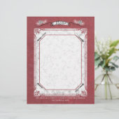 フォークナイフパインクリスマスホリデーメニューのレターヘッド (スタンド正面)