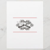 フォークナイフパインクリスマスホリデーメニューのレターヘッド (裏面)