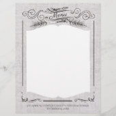 フォークナイフファンシークリスマスの休日メニューのレターヘッド (正面)