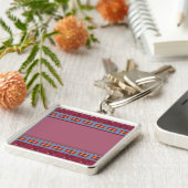 フォークハートパターン キーホルダー (側面)