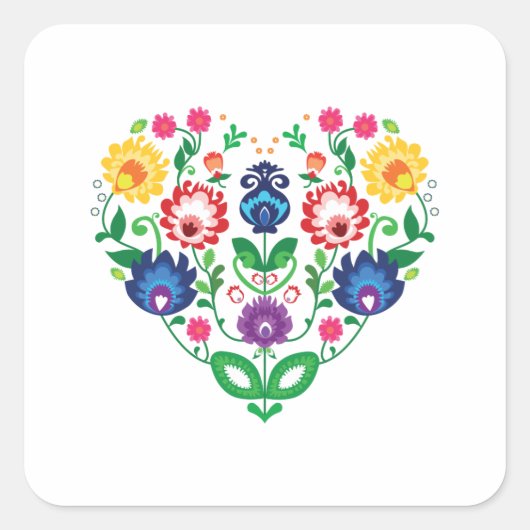 フォークハート スクエアシール (正面)