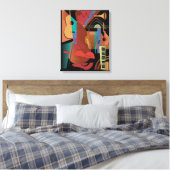 フォークバンド引き伸ばしキャンバス印刷 キャンバスプリント (インサイチュ (寝室))