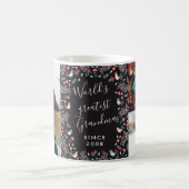 フォークバーズワールド最大のおばあちゃんフォトコラージュ コーヒーマグカップ (中央)