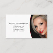 フォークパズルピースカスタムフォトヒースプロフェッショナル 名刺 (裏面)