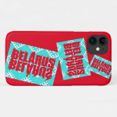 フォークパターンベラルーシБеларусь iPhone 11ケース Case-Mate iPhoneケース (裏面(横))