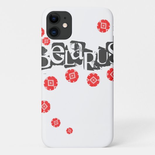 フォークパターンベラルーシБеларусь iPhone 11ケース Case-Mate iPhoneケース (裏面)