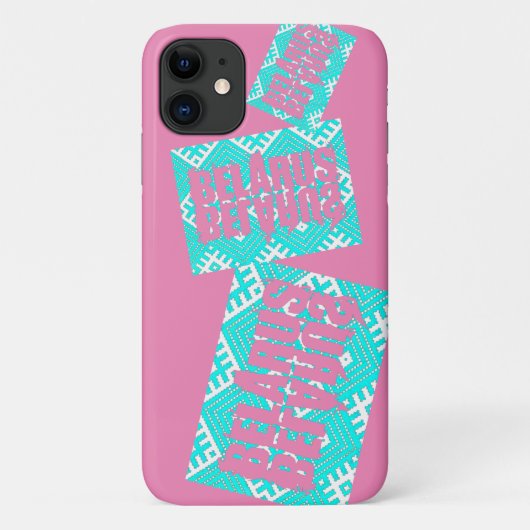 フォークパターンベラルーシБеларусь iPhone 11ケース Case-Mate iPhoneケース (裏面)