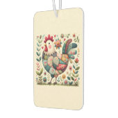 フォークパッチワークフローラアクセント カーエアーフレッシュナー (左)