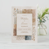 フォークパッチワ素朴ー結婚ズ 招待状 (スタンド正面)