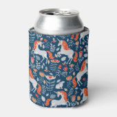 フォークファンタジー:ユニコーン、ウサギ、鳥 缶クーラー (缶正面)