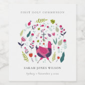 フォークファームフローラバーディファースト聖餐式 ワインラベル (シングルラベル)