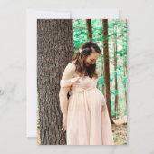 フォークファームフローラバーディ写真ベビーシャワー招待状 サンキューカード (裏面)