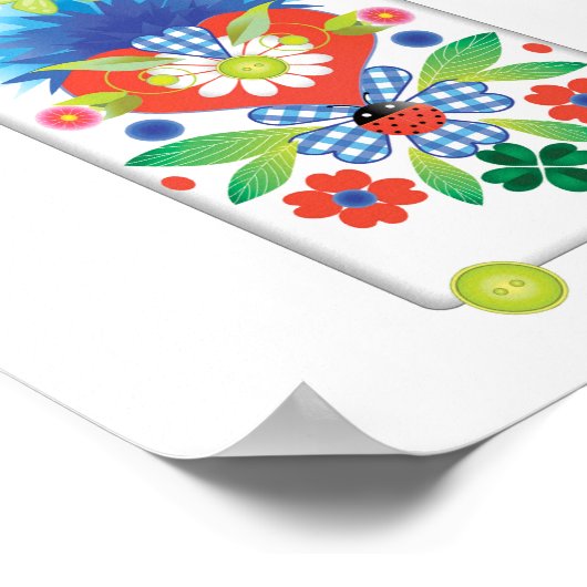 フォークフェストカフェティエールポスター ポスター (角)