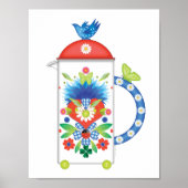 フォークフェストカフェティエールポスター ポスター (正面)