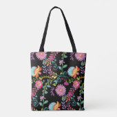 フォークフラワーマザーズ日トート – 水彩名 トートバッグ (裏面)