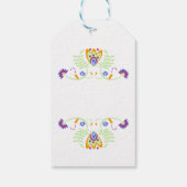 フォークフローラウエディングフラワー |メキシコはっきりした色 ギフトタグ (裏面)