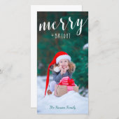 フォークフローラクリスマスフォトカード シーズンカード (正面/裏面)