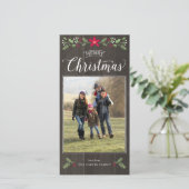 フォークフローラクリスマスフォトカード シーズンカード (スタンド正面)