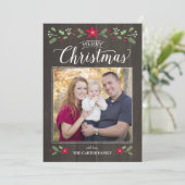 フォークフローラクリスマスフォトカード シーズンカード (スタンド正面)