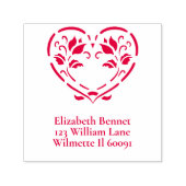 フォークフローラハート セルフインキングスタンプ (デザイン)