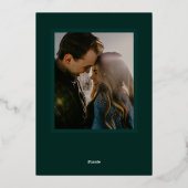 フォークフローラ植物体結婚枠 箔招待状 (裏面)