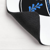 フォークブラック/ホワイト/ブルー・ダラ馬、フォーク・フライシア マウスパッド (コーナー)