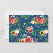 フォークブーケ – ブルーボホRSVP 出欠カード (裏面)