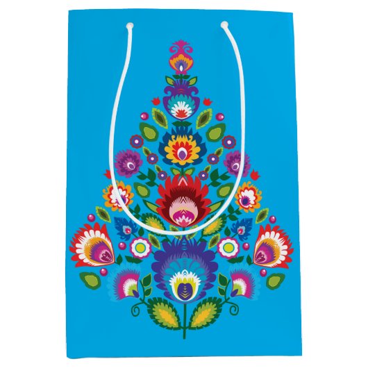 フォークメッセージ付きクリスマスカスタム抱き枕 ミディアムペーパーバッグ (正面)