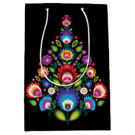 フォークメッセージ付きクリスマスカスタム抱き枕 ミディアムペーパーバッグ