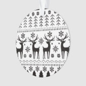 フォークモダンアートクリスマストインデア オーナメント (正面)