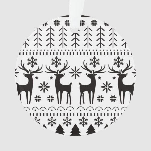 フォークモダンアートクリスマストインデア オーナメント (正面)