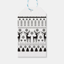 フォークモダンアートクリスマストインデア ギフトタグ