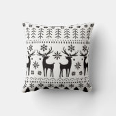 フォークモダンアートクリスマストインデア クッション (裏面)